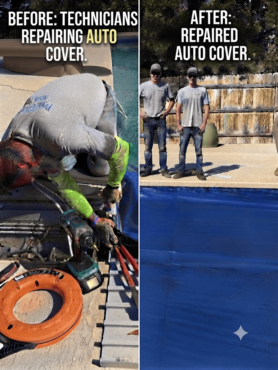 Certified Pool Cover Technician’s Repair Mizo Auto Cover